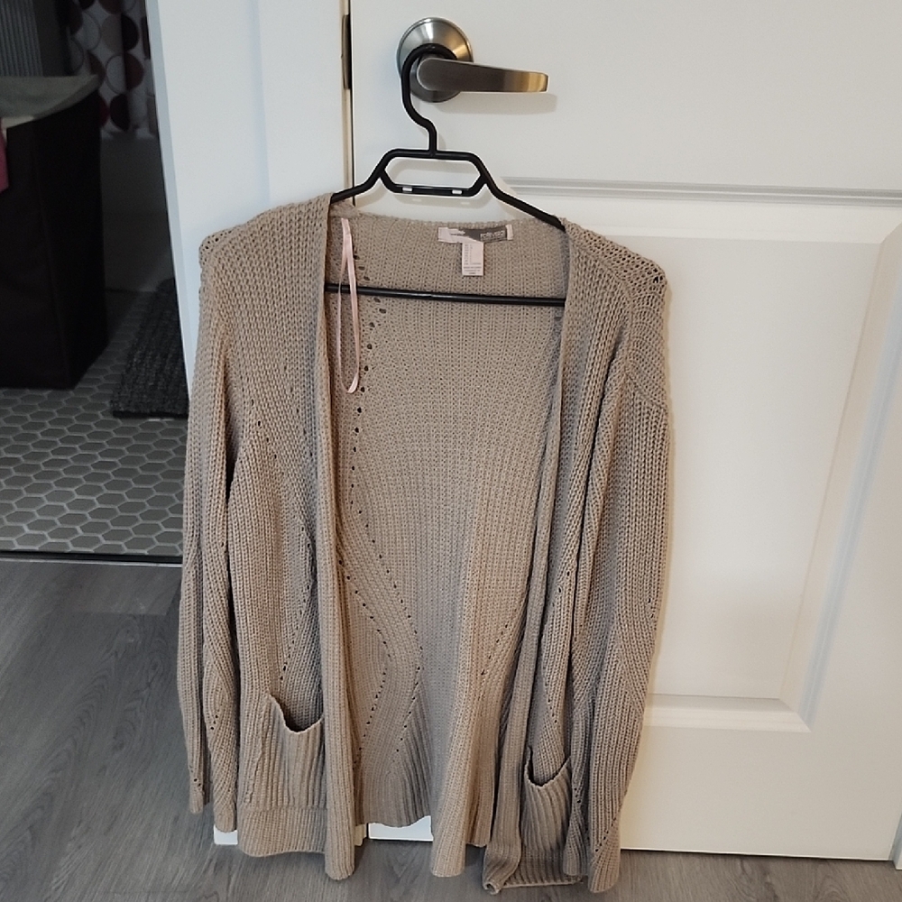 Women's Beige Sweater Cardigan